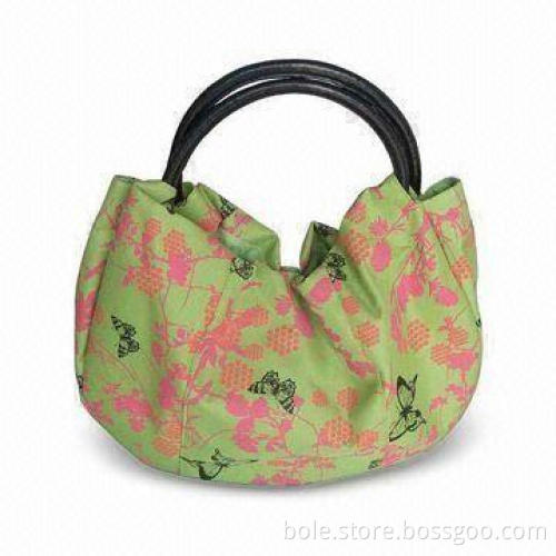 Full Print Polyester Beach Bag with PU Handle, Magnetic Closure OEM and ODM Orders Welcomed
